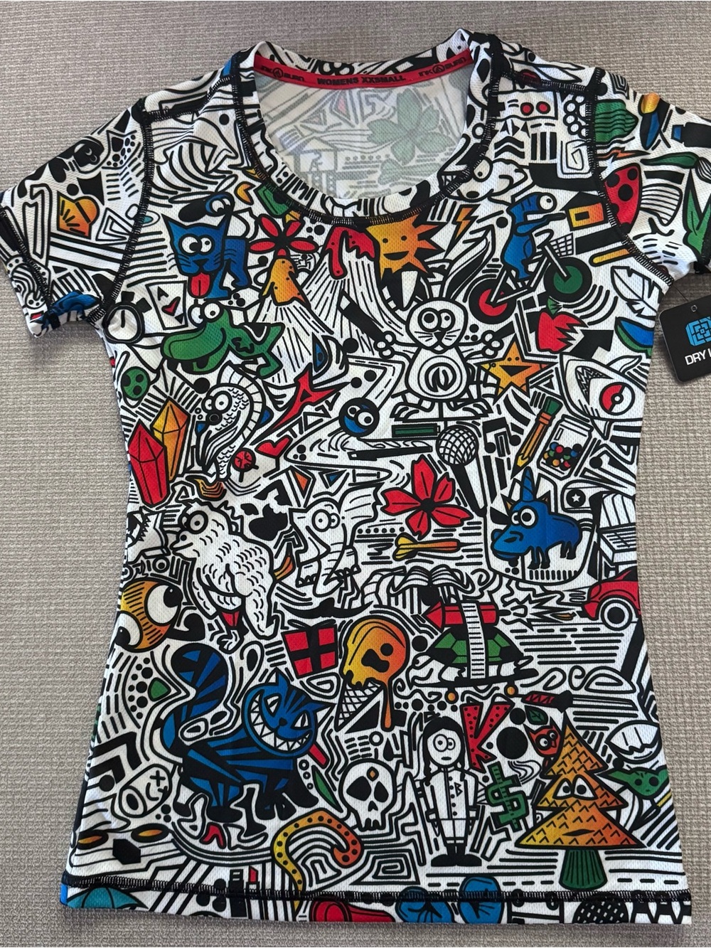 Inknburn Multicolor Graphic Short Sleeve Tee women XXS